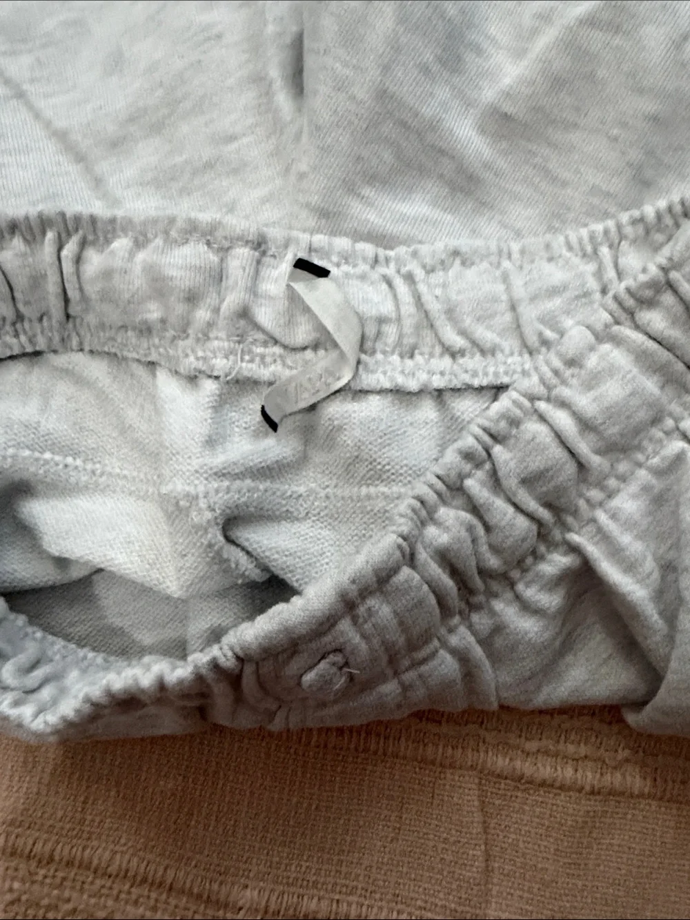 Zara Light Gray Knit Shorts with Elastic Waistband